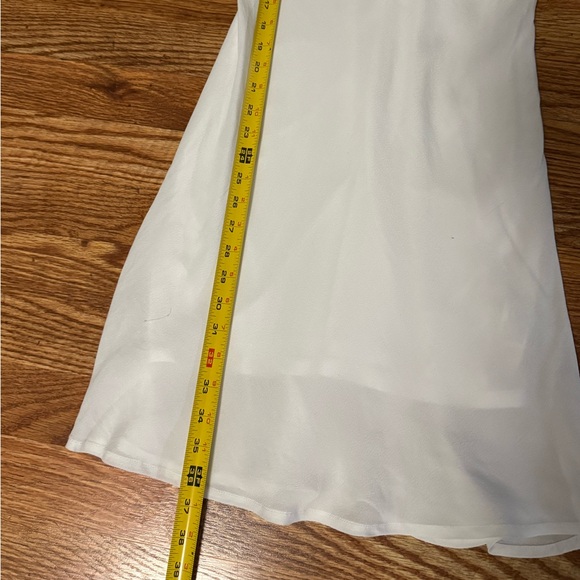 Wild Fable White Mini A-line Dress Flutter Sleeves With Bows Size Small - Picture 10 of 14